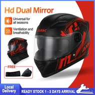 Helmet motor Topi keledar motorcycle helmet double visor open face motosikal bike helmet moto Stylish dual lens 摩托车头盔