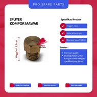 Spuyer Kompor Mawar - Kuningan Kompor Gas Semawar / Gagang Panjang / Kompor Tekanan Tinggi