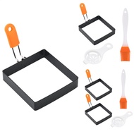 Square Egg Ring Non Stick Egg Ring Mold Square Egg Ring for Frying Egg Egg Cooking Rings with Silico