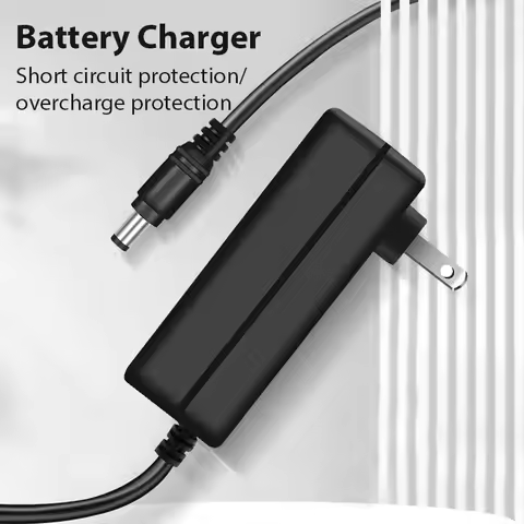 8.4V 2A 18650 Lithium Battery Charger Adapter Power Supply 110-240V Li-ion Polymer Wall Charger with