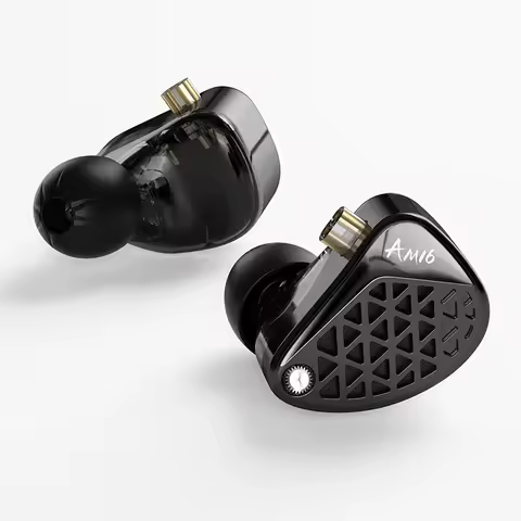 KZ AM16 16BA Balanced Armature in Ear Earphone Bass Enhanced and Balanced Tuning Optional Music Head