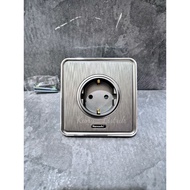 HANNOCHS GRANITO MATTE GREY C18 STOP CONTACT HANNOCHS GRANITO ABU C18 CONTACT STOP/