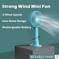 USB mini fan Rechargeable Wireless fans mini fan USB fan rotation mute desktop fan mini portable hom