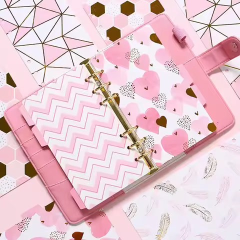 Paper Index Divider A5 A6 Cute 6 Holes For Binder Planner Notebook Stationery Candy Notebook Paper D