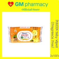 Pureen Baby Wipes Fragrance Free (2 X 100’s) exp5/27