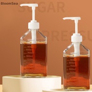 [BloomSea] 1100ml Coffee Syrup Dispenser Multi-Function Honey Sauce Ketchup Bottle with 5/8/10CC Pum