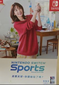 (全新) 新垣結衣 任天堂 OLED Switch Sports 代言 B 2大海報 (冬日運動款) - 結衣BB GAKKI 日本女優 國民老婆 逃避可恥但有用