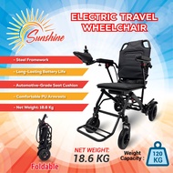 Electric Wheelchair Kerusi Roda Elektrik ringan Lightweight Foldable Transport Auto Motor Wheelchair