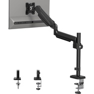 BONTEC Single Monitor Arm Desk Mount for 13-34 Inch Screens, Adjustable Gas Spring Arm with Tilt, Sw