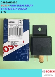 0986AH0150 >>> 100% GENUINE BOSCH Universal Automotive Car Relay 12V 87A 30/20A 5 Pin Relay