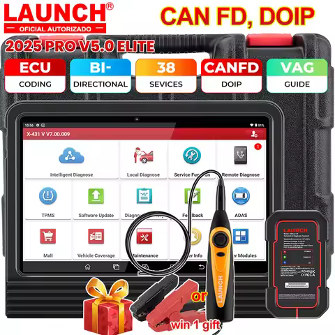 Launch X431 PRO V5.0 Car Diagnostic Tools ECU Online Coding Active Test Car Diagnostic Tools CAN FD 