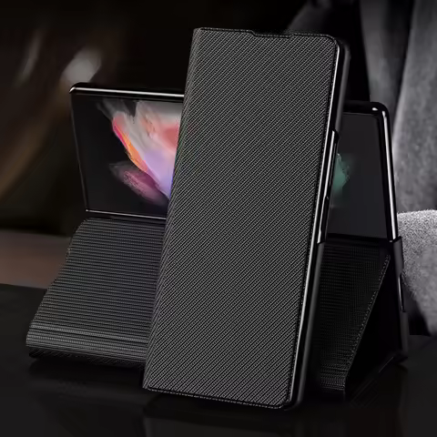 Full Body Leather Case for Samsung Galaxy Z Fold 7 6 4 3 fold7 fold6 Fold4 Fold3 5G Fold5 Fold2 Fold