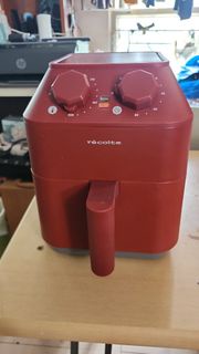 Recolte 迷你焗爐 氣炸鍋 紅色九成新🆕recoite麗克特Air Oven 日式氣炸鍋(RAO-1)紅色和復古猿人方盒造型💯