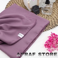 KERUDUNG HIJAB SEGIEMPAT BELLA SQUARE SIZE 115x115 BAHAN POLLYCOTTON TEPI DI JAHIT NECI WARNA PEACH