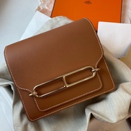 Mini Roulis 19 Hermes 金棕淡金扣