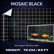 2.5 FT / 75 CM Stiker Latar Akuarium Aquarium Background Sticker Fish Tank Background | PVC Waterpro