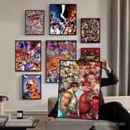 Game S-TREET F-IGHTER Poster Anime Poster Canvas HD Quality Mural Retro Poster Home Kawaii Room Deco