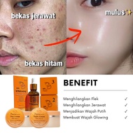 Paket Glowing Viral 4in1 Serum Whitning RDL Day Cream BDL Night Cream BDL Toner Pembersih Wajah No.0