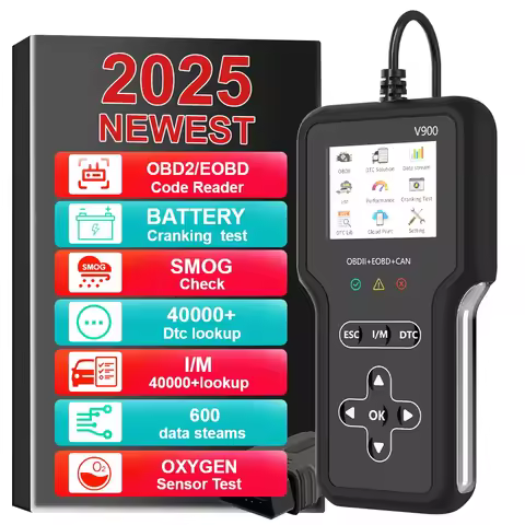 Fault Code Clear Car Diagnostic Tools ​V900 OBD II EOBD Scanner Car OBD2 Code Reader Check Engine Sy