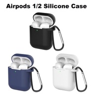 Silicone Case for AirPod 1 2  Bluetooth Headset Protective Soft Rubber Cover