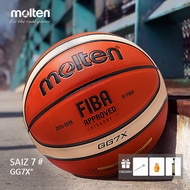 Basketball Bola keranjang Molten GG7X Original PU Size 7 Outdoor / Luar [Bola+Pump, Net And Needle]