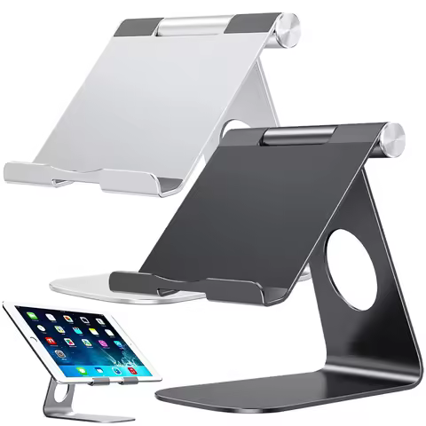 Heavy-Duty Tablet Stand Desktop Aluminum Tablet Dock Cradle for IPad Pro Monitor Readers Samsung Xia