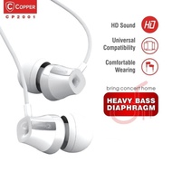 Earphone CP2001 HEAVY BASS Series (Comfortable Wearing) ( Brand: COPPERINDO )