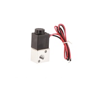 zoomfashion 3V1-06 DC 12V/24V 3 Way 2 Position 1/8  BSP Normally Closed Pneumatic Solenoid Air Valve