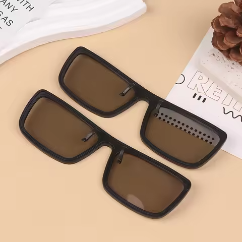 2Pcs Passive 3D Glasses For Movies Theater Cinema Passive 3D TV Stereo Clip-on Passive TV Real 3D Gl
