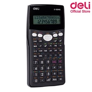 Deli เครื่องคิดเลขวิทยาศาสตร์ 12 หลัก 300 ฟังก์ชั่น Scientific calculator D-100MS จอแสดงผลขนาดใหญ่ เครื่องคิดเลข เครื่องเขียน