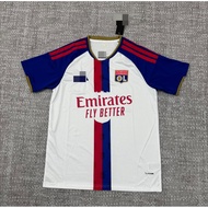 New 2627 Lyon home fan edition football jersey short sleeved T-shirt AAA+S-5XL