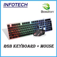 InfoTech AULA Defender intruder T350 Backlit light Gaming Keyboard and Mouse Combo Usb wired pc lapt
