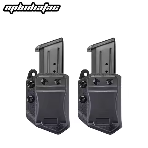OPHIDIAN 9mm/.40 Double Row Magazine Pouch IWB/OWB for Gk CZ S&W H&K SIG P365 Pistol MAg Magazine Bo