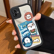 Samsung Galaxy A04 M04 F04 A04E Case Casing I want to you little bear pattern Silicone Protective Ce