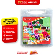 Greebel Oil Pastel PP-24 Colors Halal Edition Coloring Crayon/ GREEBEL Kids Oil Pastel Crayon/