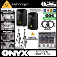 Live Band Package Behringer Xenyx X1222USB Mixer, Behringer Eurolive B112D 1000 watts Powered Speake