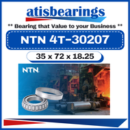 NTN 30207( 35 x 72 x 18.25 ) 100% ORIGINAL Made In JAPAN Metric Tapered Roller Bearings 4T-30207