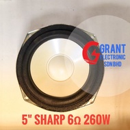 2 x 5" Sharp Speaker 6Ω 260W 13cm