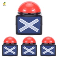 4PCS Game Answer Buzzer,Game Buzzer Alarm Sound Play Button with Light Trivia Quiz Got Talent Buzzer