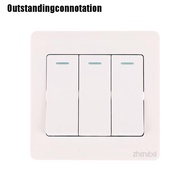 Lz ~ Wall Switch 1/2/3/4 Gang 1Way Button Wall Light Switch On / Off Push Button