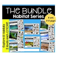 A588 – [PDF] Huge Habitat Bundle --Adapted Books for 8 different habitats (8 sets 312 pages) - scien