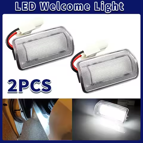 2PCS Car LED Door Courtesy Light for Toyota Camry Sienna Avalon Tundra Venza Highlander/Sequoia 4Run
