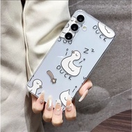 Transparent TPU Softcase CUTE Duck Motif For SAMSUNG A02/A03/A04/A05/A10/A11/A12/A14/A16/A20/A22/A23
