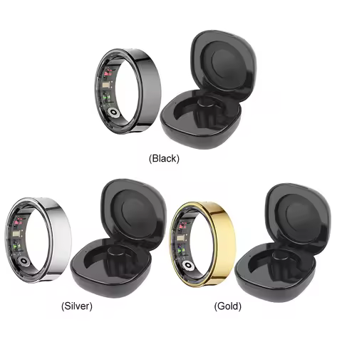 R09 Smart Ring 5ATM Waterproof Temperature Sport Health Ring Heart Rate Blood Oxygen Sleep Monitor w