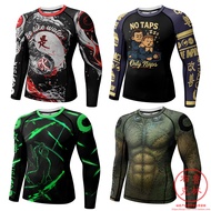 Tai Chi Inspired Breathable Long Sleeve Tights for Men - Fitness