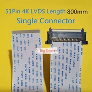 1pcs 51Pin FFC FPC Cable Single Connector Pitch 0.5mm Length 300mm 400mm 500mm 800mm LVDS 1080P 4k H