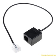 BLACK Universal RJ45 To RJ11 Cable Adapter Convert Networking Connection To Telephone RJ11 Female to