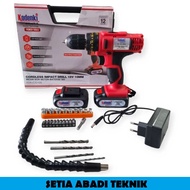 MESIN KODENKI Cordless Impact Drill 18 VOLT Cordless Impact Drill Machine 18V