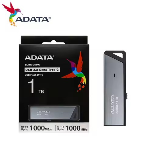 Original ADATA UE800 USB 3.2 Type-C OTG Pen Drive 1TB 512GB 256GB 128GB USB Flash Drive Up to 1000Mb