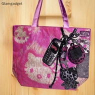 [Glg] 1Pcs Cute KT Cat Shopping Handbag HelloKitty Y2K Baddie Aesthetic Double-sided Large Capacity 